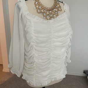 Women off/on shoulder blouse